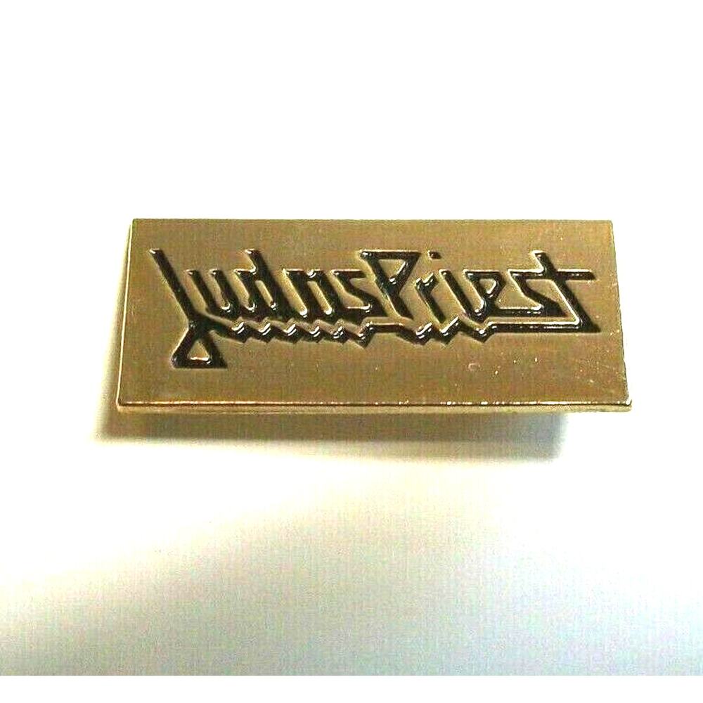 Judas Priest Vintage 1970s Heavy Metal Pinback Badge Button Pin NOS Band Logo